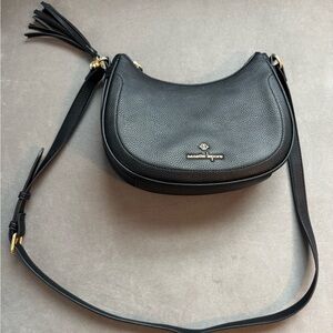 Nanette Lepore Black Leather Shoulder Bag